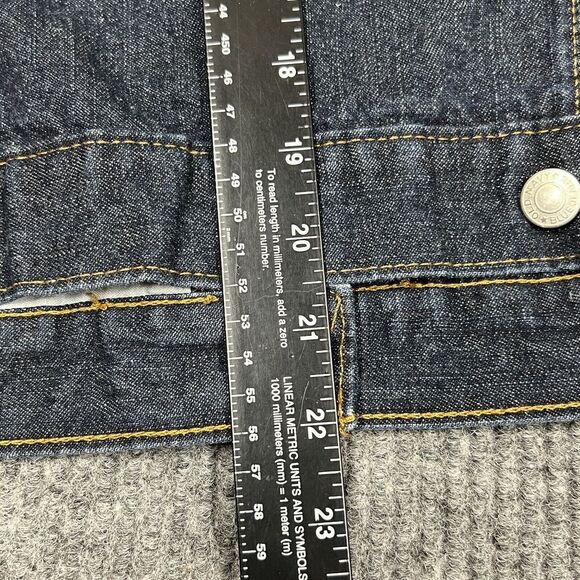 Old Navy Blue Jean Denim Jacket Womens‎ Medium Cotton Coat Dark Wash Casual - Picture 9 of 9